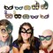 Big Dot of Happiness Mardi Gras Masks & Glasses - Paper Card Stock Masquerade Party Photo Booth Props Kit - 10 Count